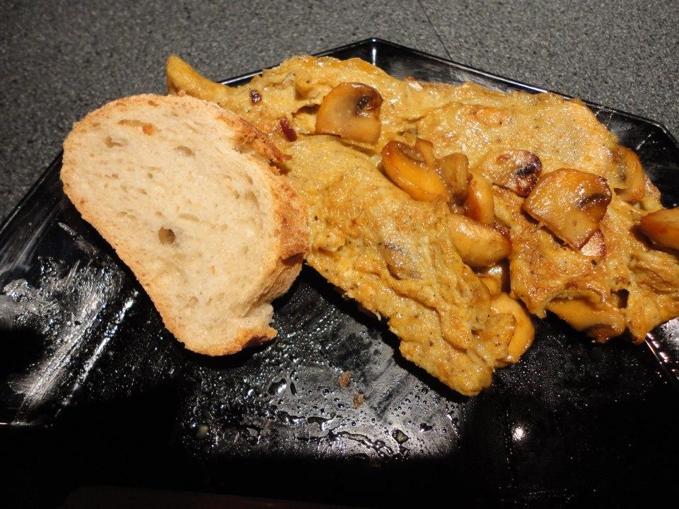 Omelet: pittig met  champignon