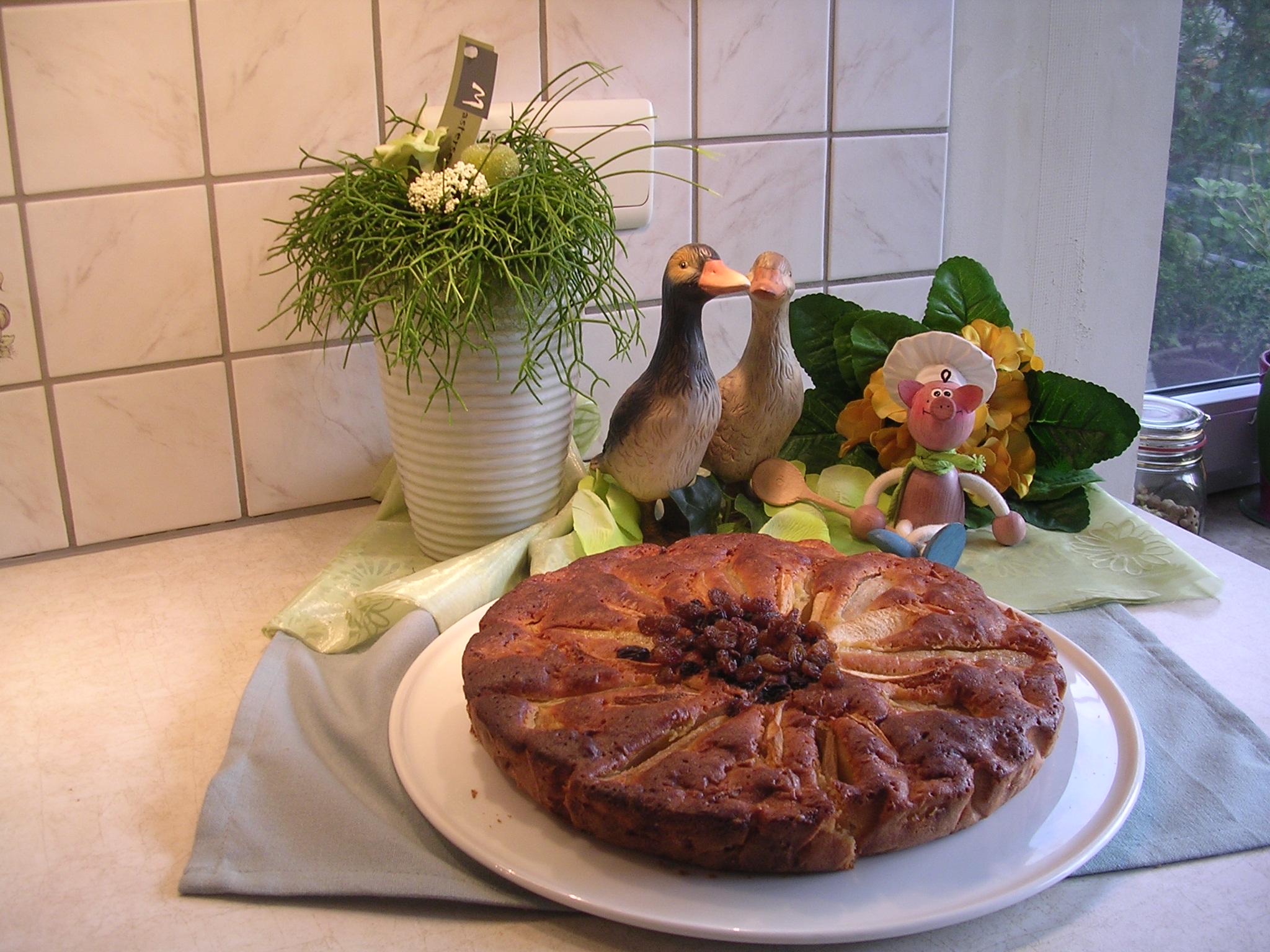 Cake met appels en peren