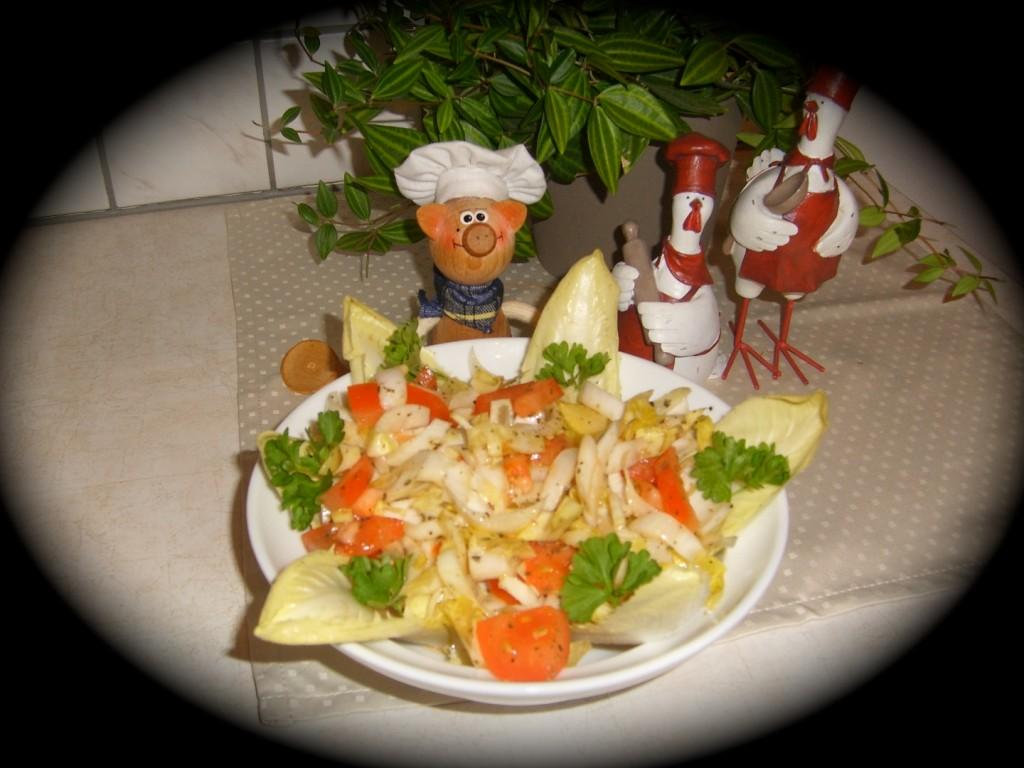 Lente salade in putje winter