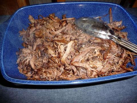 Pulled pork van wild zwijn