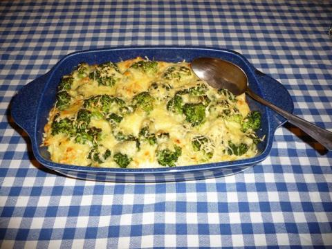 Kabeljauwgratin met broccoli