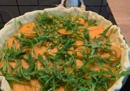 Quiche rijkelijk gevuld