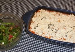 Griekse ovenschotel Giouvetsi met kip en feta