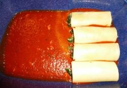 Cannelloni met gehakt en spinazie