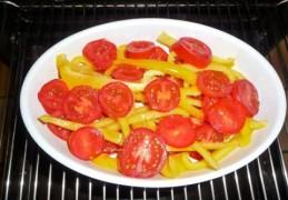 Feta uit de oven met tomaat en paprika