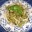 Spaghetti met spekjes, champignons en (daslook)pesto