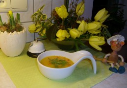 Soep: butternut met saffraan 