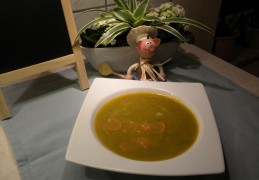 Soep : zoet-zure prei wortel soep