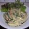 Penne met zomerse groenten en gorgonzola