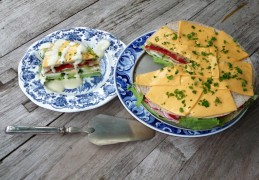 Salade tortilla taart