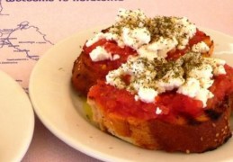 Dakos (Griekse bruschetta)