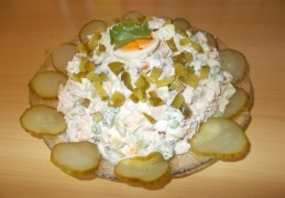 Salade Olivier een Russisch-Franse salade