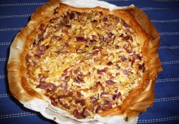 Quiche met savooiekool en spek