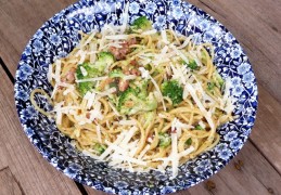 Pasta Carbonara met broccoli